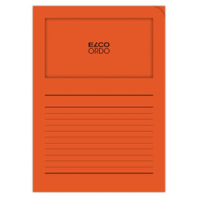 100 POCHETTE COIN A FENETRE ELCO ORDO 22x31 120G ORANGE