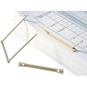 50 RELIEUR D'ARCHIVAGE FAST  6CM  PLASTIQUE BEIGE