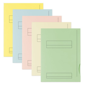 50 SOUS DOSSIER OXFORD 2RAB HV CV A4 KR ASSORTI PASTEL