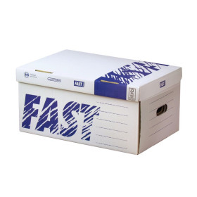 5 CONTENEUR D'ARCHIVAGE FAST COUV. MANU BLC/BLEU