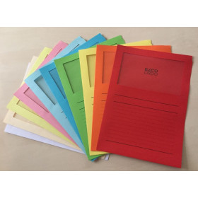 100 POCHETTE COIN A FENETRE ELCO ORDO 22x31 120G ASS 10 COLORIS