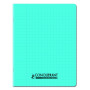 CAHIER CONQUERANT CLASSIQUE AGRAFE 170x220 32P 90G DOUBLE LIGNE 3/10 POLYPRO BLE
