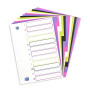 INTERCALAIRES NEUTRES MY COLOUR A4 12 POSITIONS ASSORTI