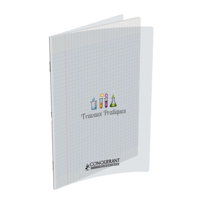 CAHIER DE TP CONQUERANT CLASSIQUE AGRAFE 210x297 96P 90G SEYES/UNI POLYPRO INCOL