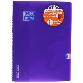CAHIER OXFORD OPENFLEX INTEGRALE 210x297 100P SEYES+TAG POLYPRO ASSORTI