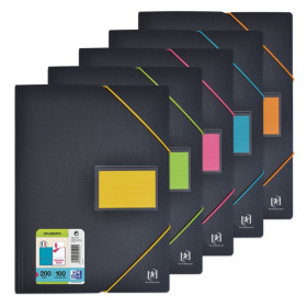 PROTEGE-DOCS OXFORD ETUDIANT A4 100 POCH PP ELASTIQUE ASSORTI PAV