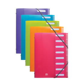 TRIEUR OXFORD SCHOOL LIFE A4 8 POSITIONS PP TRANSLU ASSORTI