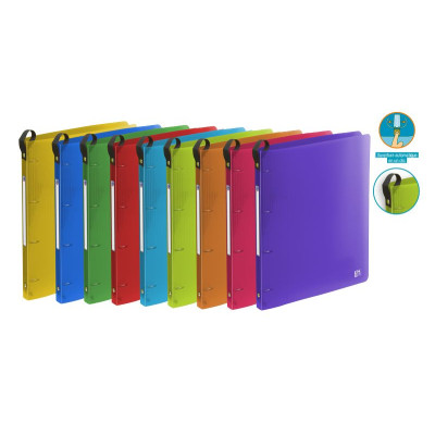 CLASSEUR OXFORD SCHOOL LIFE UP A4+ D20 4AN ROND EZ PP ASSORTI PAV