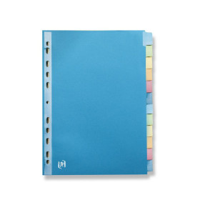 INTERCALAIRES NEUTRES OXFORD COLOR LIFE A4 12 POSITIONS 220G ASSORTI
