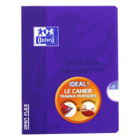 CAHIER DE TP OXFORD OPENFLEX AGRAFE 170x220 80P OPTIK P. SEYES/UNI POLYPRO ASSOR