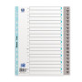 INTERCALAIRES ALPHABETIQUES A4XL 20P POLYPRO 12/100 GRIS
