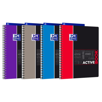 ACTIVEBOOK OXFORD ETUDIANT INTEGRALE 4 TROUS 240x297 160P OPTIK P. LIGNEE 7mm+TA
