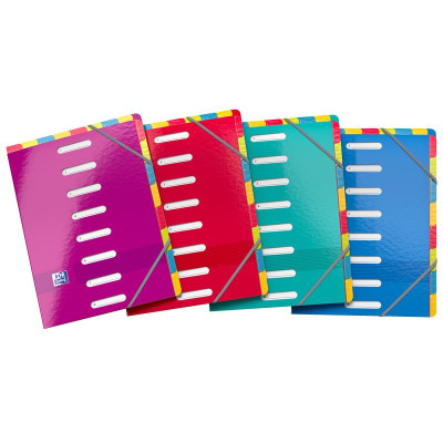 TRIEUR AGRAFE OXFORD COLOR LIFE A4 8 POSITIONS ASSORTI