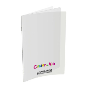 CAHIER DE VIE CONQUERANT CLASSIQUE AGRAFE 240x320 96P 90-120G LIGNE 8mm/UNI POLY