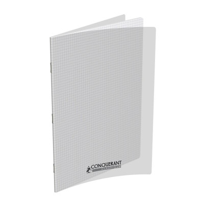 CAHIER CONQUERANT CLASSIQUE AGRAFE 240x320 48P 90G Q5/5 POLYPRO INCOLORE