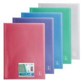 PROTEGE-DOCS OXFORD 2ND LIFE A4 40 POCH PP TRANSLU ASSORTI