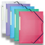 CHEMISE ELAST OXFORD 2ND LIFE A4 PP TRANSLU ASSORTI