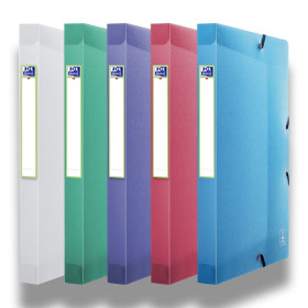 BOITE OXFORD 2ND LIFE 24X32 D25 PP TRANSLU ASSORTI