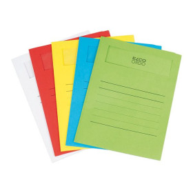 50 POCHETTE COIN A FENETRE ELCO ORDO VOLUMINO 22x31 120G RECYCLE ASSORTI