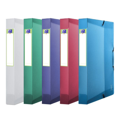 BOITE OXFORD 2ND LIFE 24X32 D40 PP TRANSLU ASSORTI