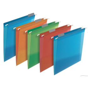 5 DOSSIER SUSPENDU DESIGN FOND V A4 POLYPRO TR ASSORTI