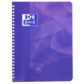 CAHIER OXFORD LAGOON INTEGRALE 170x220 160P OPTIK P. SEYES+TAG POLYPRO ASSORTI