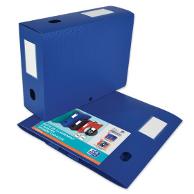 BOITE OXFORD MEMPHIS 24X32 D100 PP BLEU A PLAT