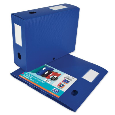 BOITE OXFORD MEMPHIS 24X32 D100 PP BLEU A PLAT