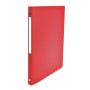 CLASSEUR NO NAME A4 D20 4AN ROND PP ROUGE