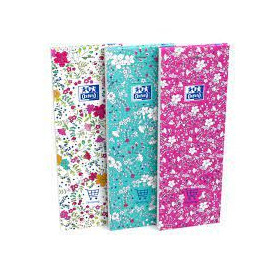 BLOC SHOPPING OXFORD FLORAL AGRAFE 74x210 160P OPTIK P. LIGNE 6mm ASSORTI