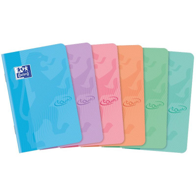 CARNET TOUCH OXFORD AGRAFE 90x140 96P OPTIK P. Q5/5 ASSORTI