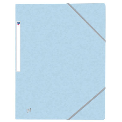 CHEMISE ELAST 3RAB. OXFORD TOPFILE+ A4 BLEU PASTEL X10