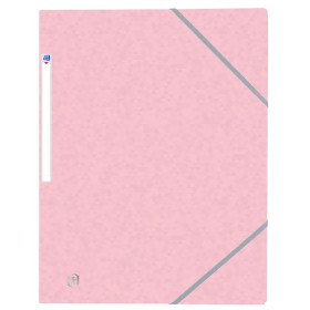 CHEMISE ELAST 3RAB. OXFORD TOPFILE+ A4 ROSE PASTEL X10