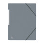 CHEMISE ELAST 3RAB. OXFORD EUROFOLIO+ A4 GRIS PACx10