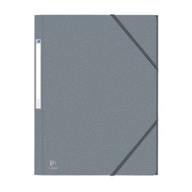 CHEMISE ELAST 3RAB. OXFORD EUROFOLIO+ A4 GRIS PACx10