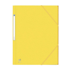 CHEMISE ELAST 3RAB. OXFORD EUROFOLIO+ A4 JAUNE PACx10