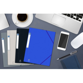 CHEMISE ELAST 3RAB. OXFORD EUROFOLIO+ PRESTIGE A4 BLEU