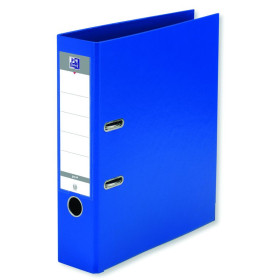 CLASSEUR A LEVIER OXFORD SMART A4 DOS 80MM 2 ANNEAUX PP/PP BLEU