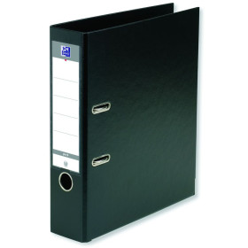 CLASSEUR A LEVIER OXFORD SMART A4 DOS 80MM 2 ANNEAUX PP/PP NOIR