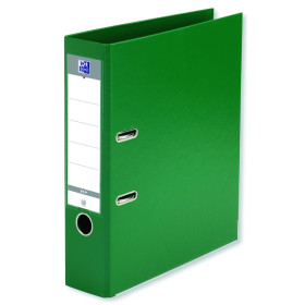 CLASSEUR A LEVIER OXFORD SMART A4 DOS 80MM 2 ANNEAUX PP/PP VERT FONCE