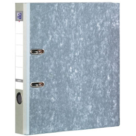 CLASSEUR A LEVIER OXFORD SMART A4 DOS 50MM 2 ANNEAUX PAPIER/PAPIER GRIS