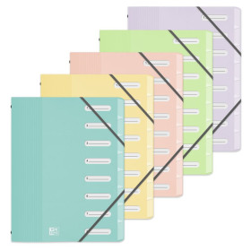 TRIEUR OXFORD SCHOOL LIFE A4 8 POSITIONS PP OP ASSORTI PASTEL
