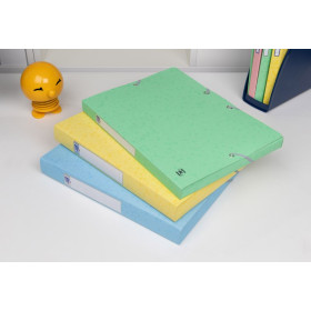 BOITE OXFORD TOP FILE + 24X32 DOS DE 25MM ASSORTI PASTEL