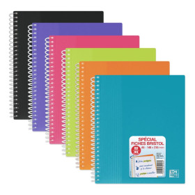 PROTEGE-DOCS SPIRAL OXFORD SCHOOL LIFE A5 40 POCH PP TRANSLU/OPAQUE ASSORTI PAV