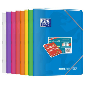 CAHIER OXFORD EASYBOOK MAX AGRAFE 240x320 96P OPTIK P. SEYES POLYPRO ASSORTI