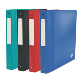 CLASSEUR OXFORD SCHOOL LIFE RECYCLE A4+ D40 4AN ROND PP OPAQUE ASSORTI
