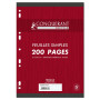Feuilles simples conquerant 7 perforees 210x297 film 200p 90g seyes recycle
