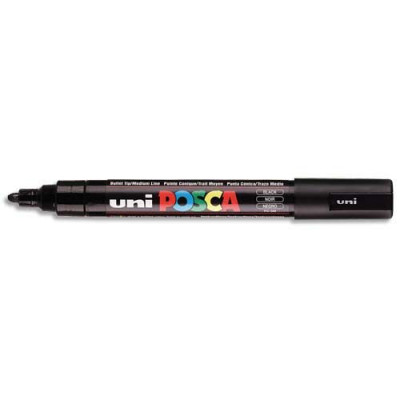 Uniball Posca Marqueur peinture encre noire à pigmentation et base eau pointe mo