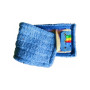 FRANGE MICROFIBRE BLEU + œillets 3 +L+P - 40 CM