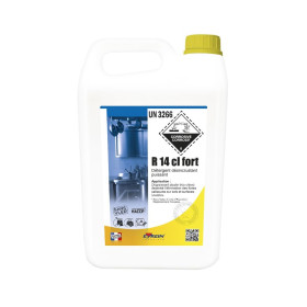 R14 CL FORT DETERG. DESINCRUSTANT PUISSANT ALCALIN CHLORE 5KG